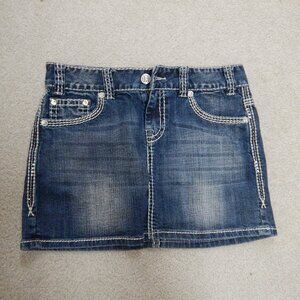 Rock And Roll Cowgirl Denim Skirt